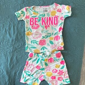 The Children's Place Be Kind Pajama Set - Pink, Yellow, Green